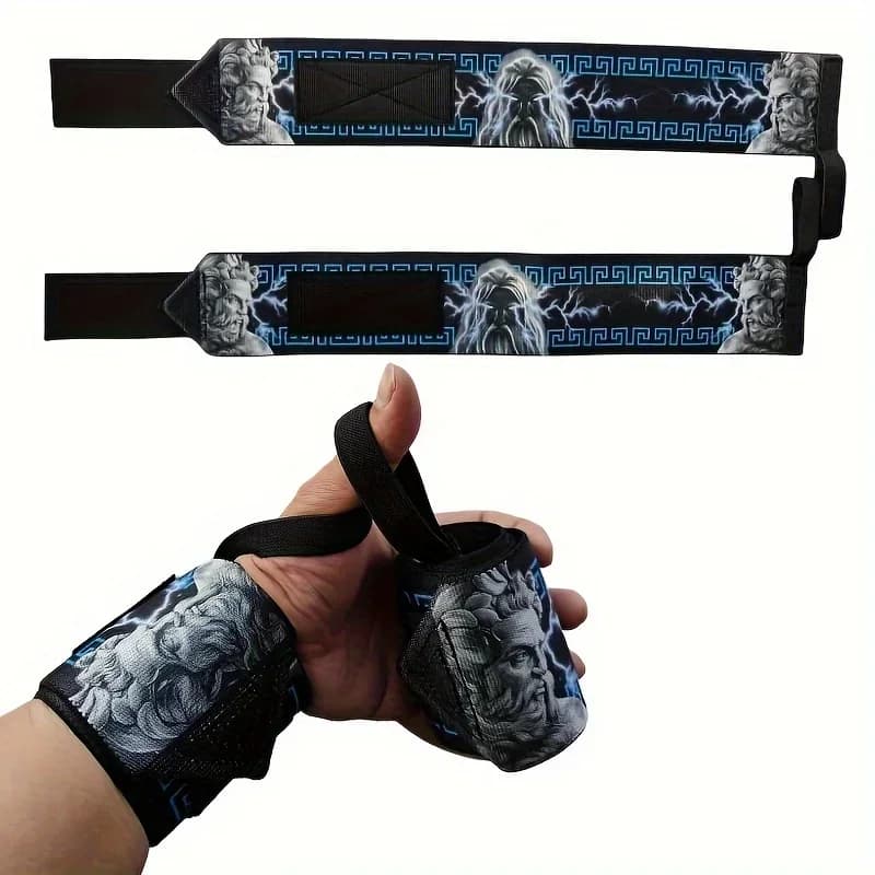 Fasce per polsi per sollevamento pesi Cinghie per protezione da polso per allenamento per la forza in palestra stile Berserk per uomini e donne Bracciali per polsi per sollevamento pesi
