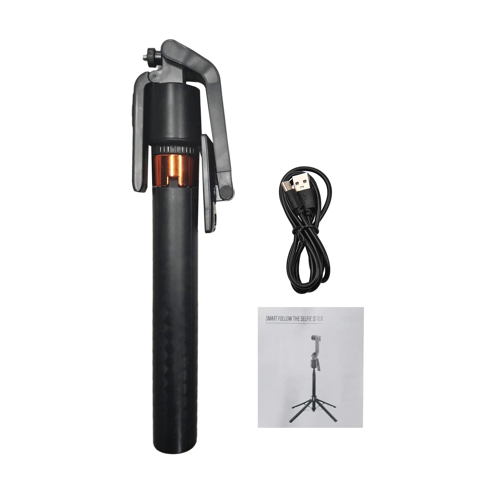 Treppiede con Tracciamento Automatico del Viso, Asta Selfie Estensibile 180cm/71in, Rotazione a 360° ° Treppiede Rotante per Telefono con Controllo e Attacco da 1/4 di Pollice