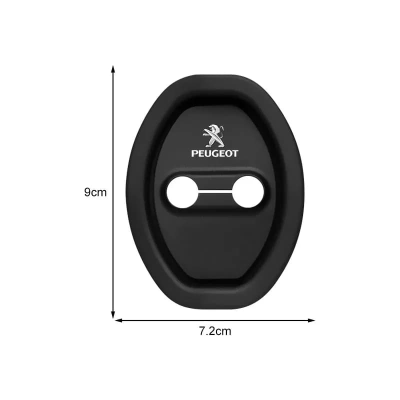 4pcs Silicone Car Door Lock Buckle Protector Cover Accessories for Peugeot 108 406 407 408 206 207 208 306 307 308 508 2008 3008