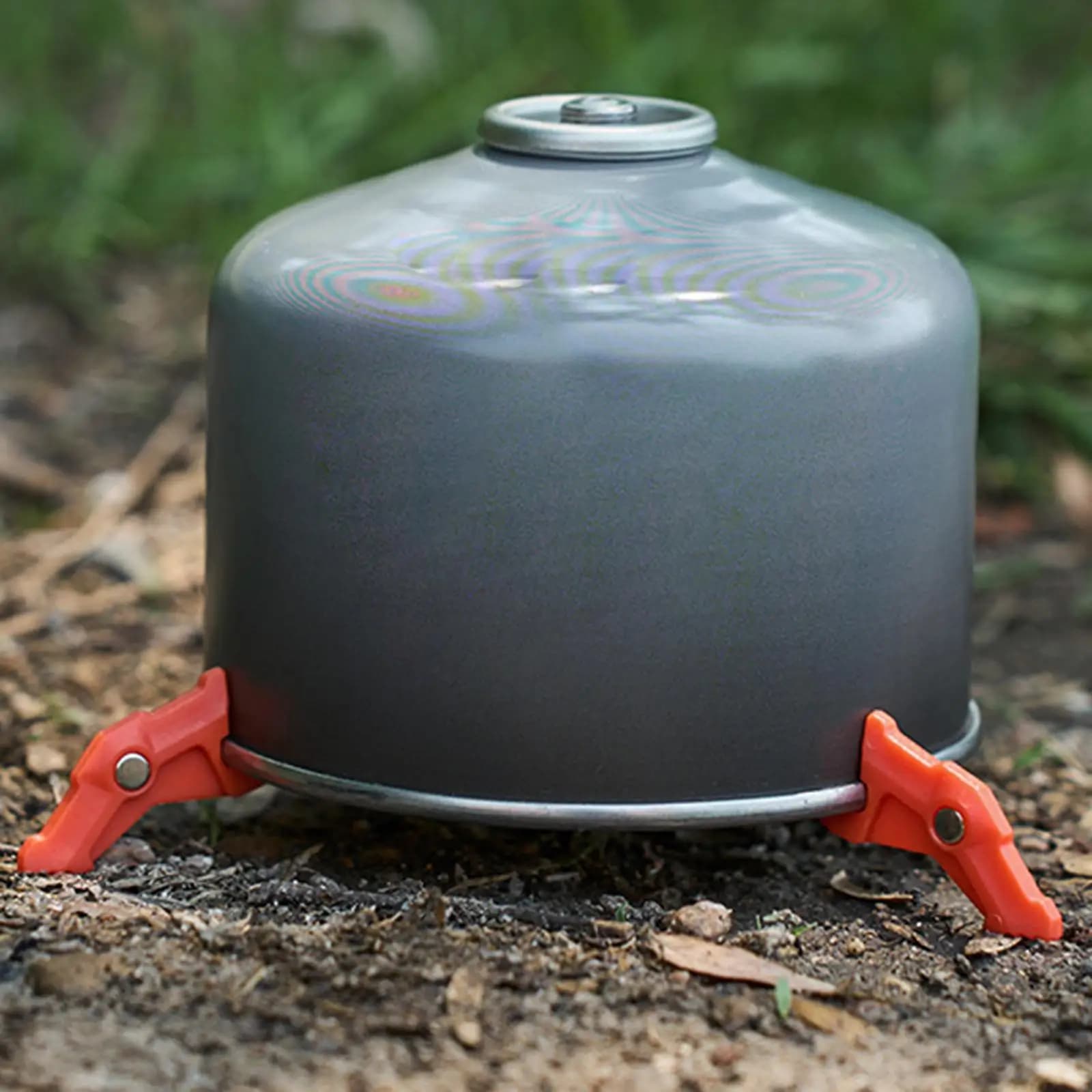 Camping Outdoor Gas Tank Bracket Sturdy ABS Canister Stand Foldable Tripod Holder for Portable Gas Stoves and Grills