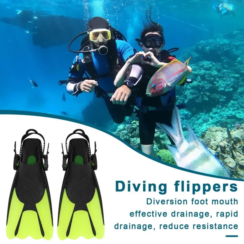 Outdoor Snorkeling Pins Adjustable Buckles Swimming Pins Diving Shoes in Silicone Court Heel Open Travel Woman Diving