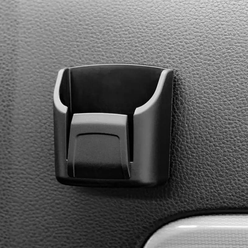 Car Key Holder Clip Car Interior Storage Box Dashboard Organizer Adhesive Mount For Card Key Rack Universal Fit