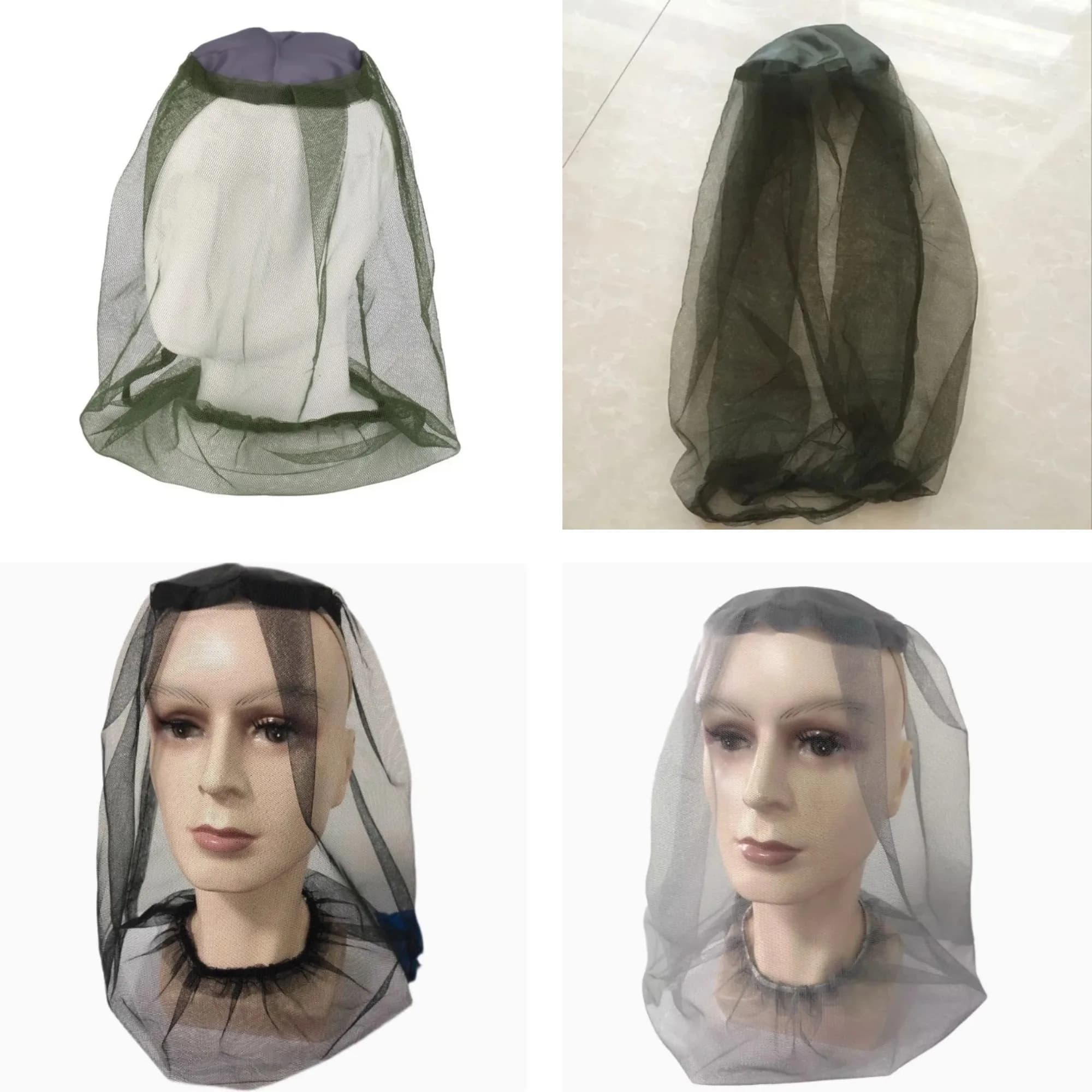 10 Pezzi Cappello con Rete Anti-Zanzare, Protezione da Insetti per Giardinaggio, Escursionismo, Campeggio, Pesca, Copertura Protettiva per il Viso
