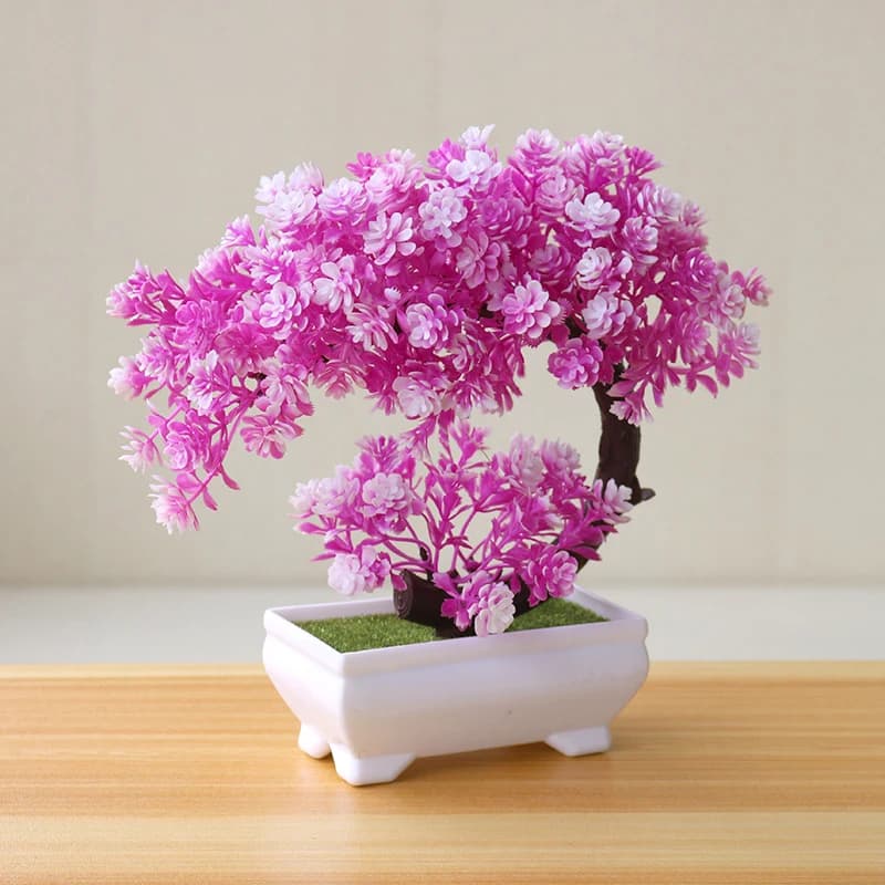 New Simulation Fake Potted Bonsai Tree Artificial Plant Desk Ornament Artificial Plant Bonsai Small Tree Pot Home Decoration