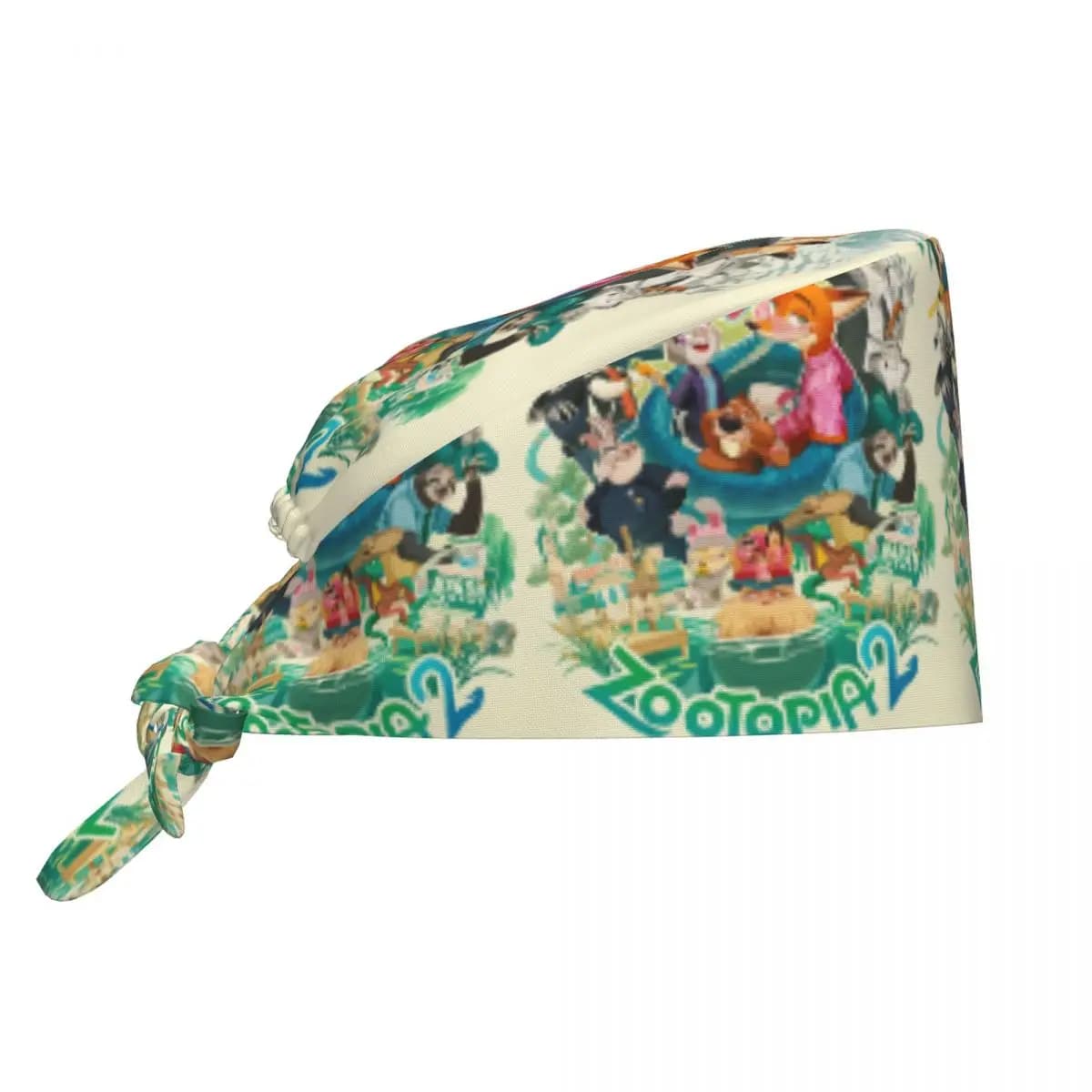 Cappello Chirurgico Personalizzato Anime Z-Zootopia, Berretto per Sala Operatoria, Cappello da Lavoro per Uomo e Donna