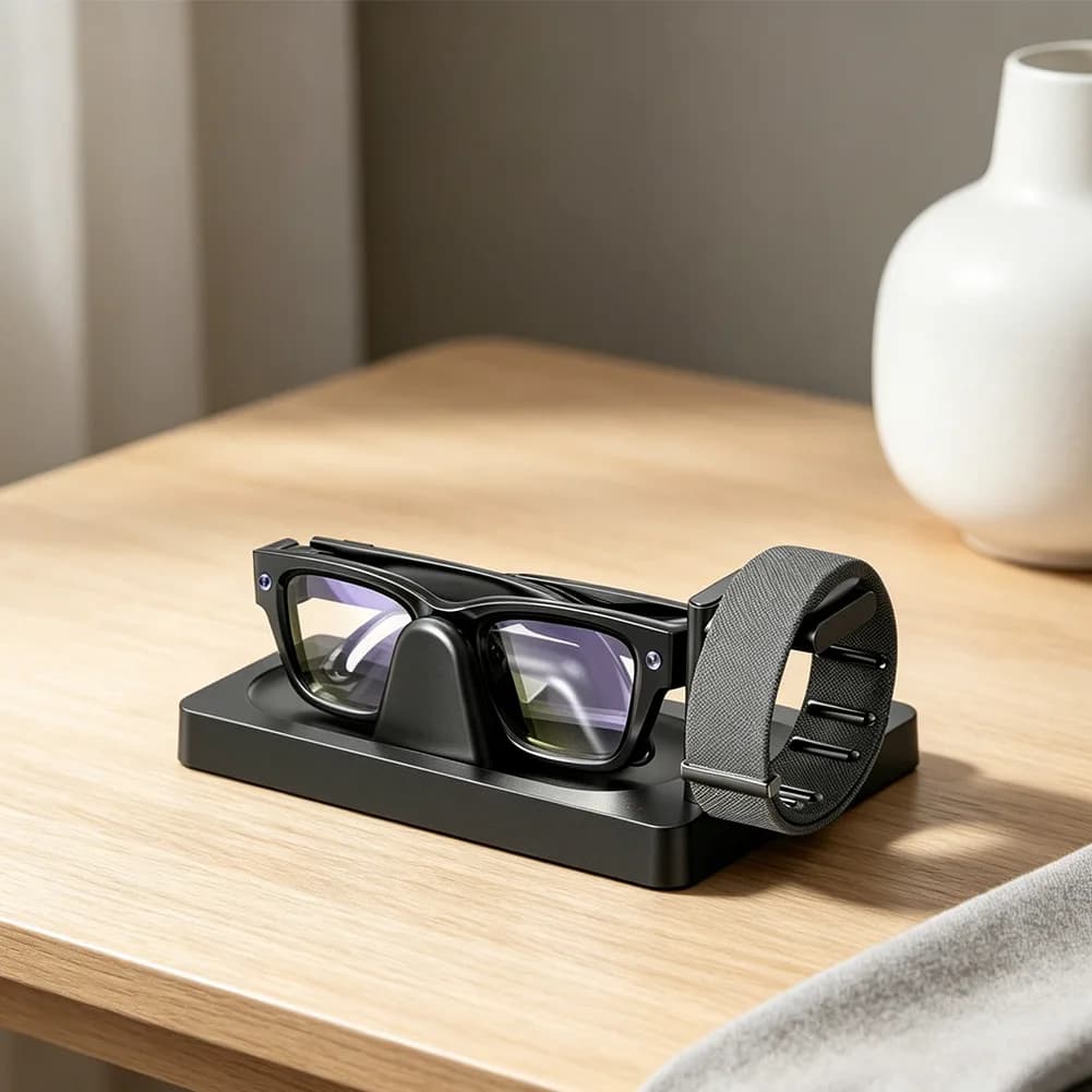 Portable Charging Dock Station For RayBan Display Glasses And For Neural Band Glasses Fast Charging Stand Accessories