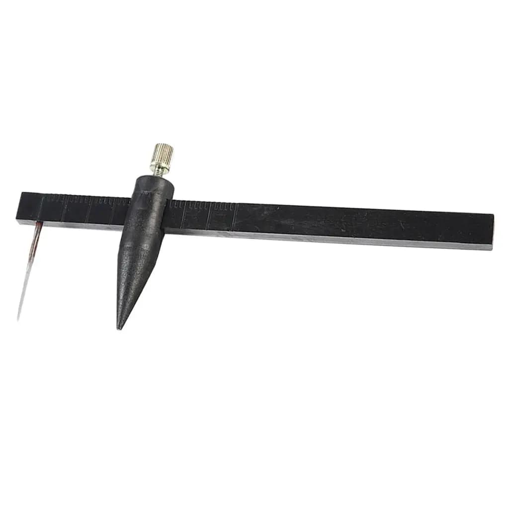 Pottery Compass Circle Cutter Graduated Wooden Clay Cutting Tool with Precise Vernier Caliper for Art Crafts Ceramic Projects