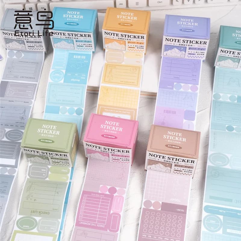 Wall sticker for labels with removable macaron ribbon, DIY decorative stationery album, diary, notebook, mobile phone, toy album stickers