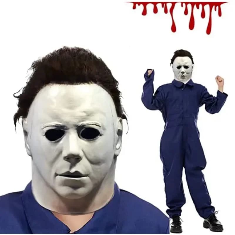 NewBulex Film horror 1978 Maschere di Michael Myers Maschere di Mike Myers Mezza faccia in lattice Maschere per costumi di Halloween Myers per ragazzo ragazza2025