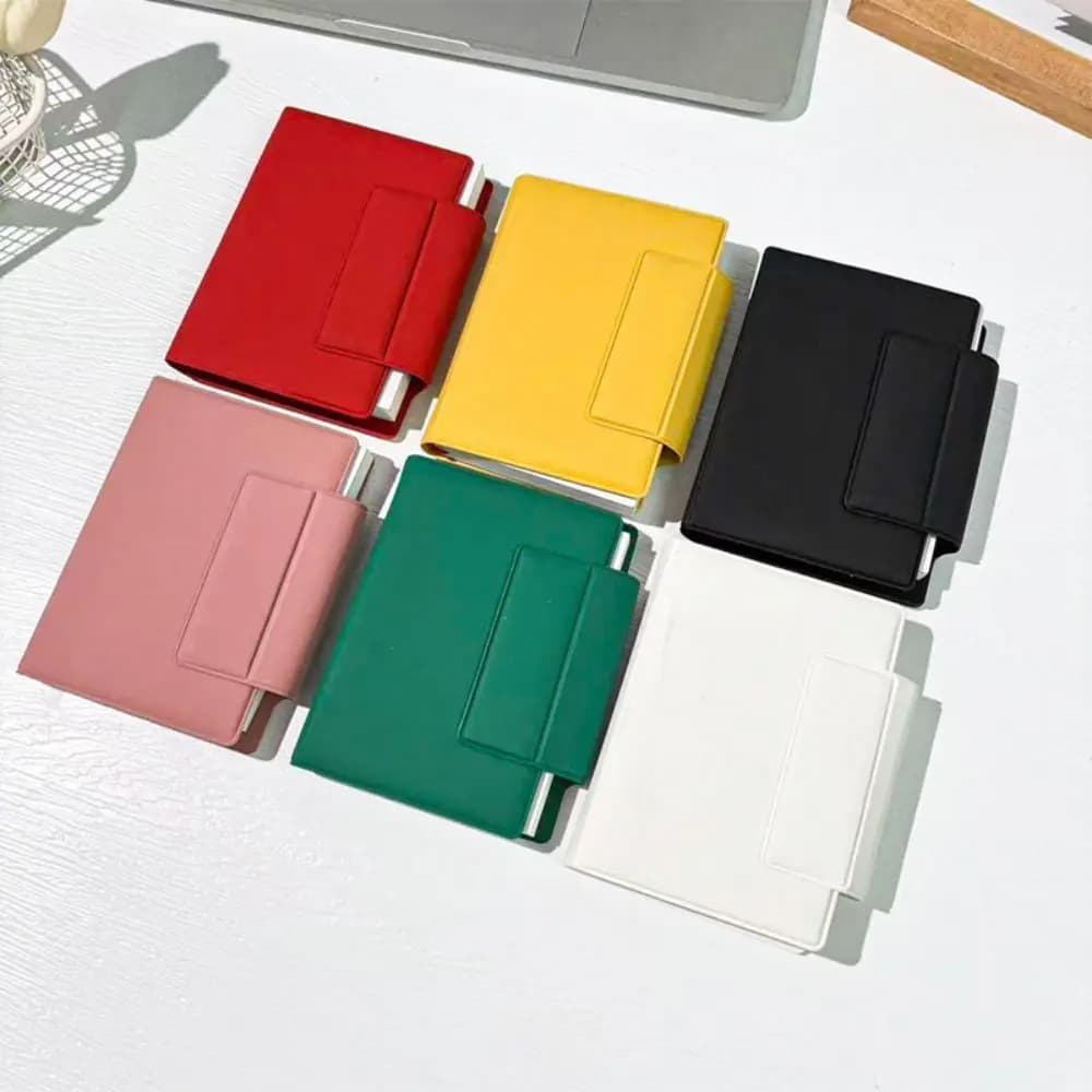 Notebook minimalista A7 2026 Agenda Libro PU Pelle Agenda giornaliera Blocco note Lista delle cose da fare Blocco note per l'ufficio scolastico