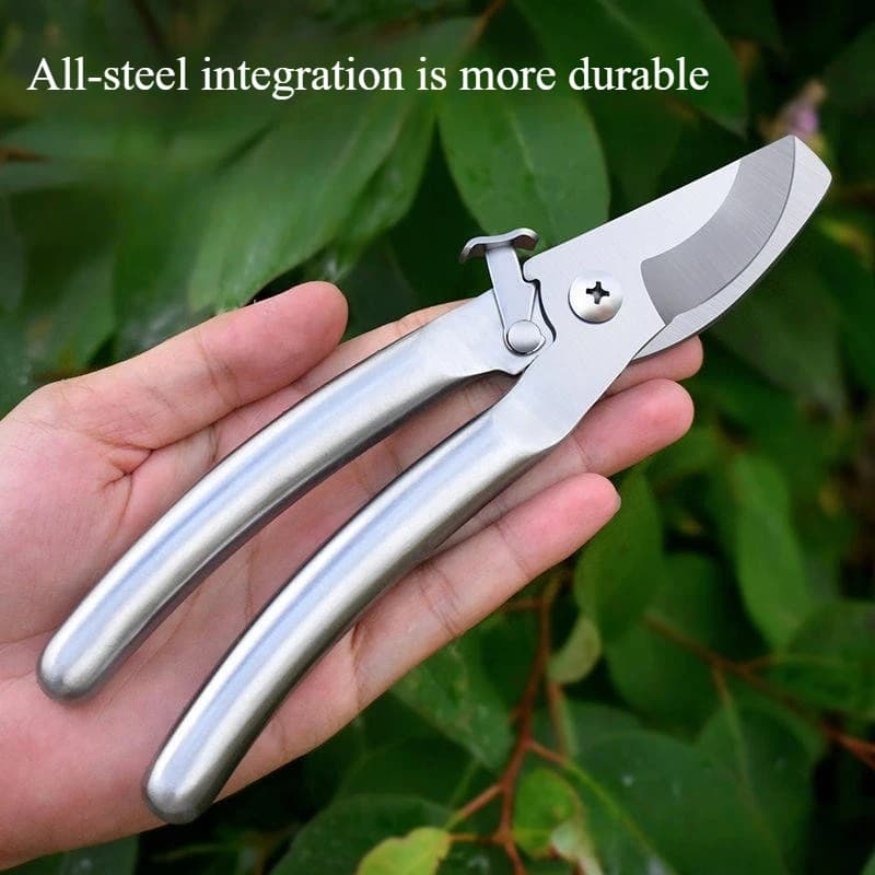 Stainless steel 304 all-steel pruning shears for pruning fruit trees and gardens