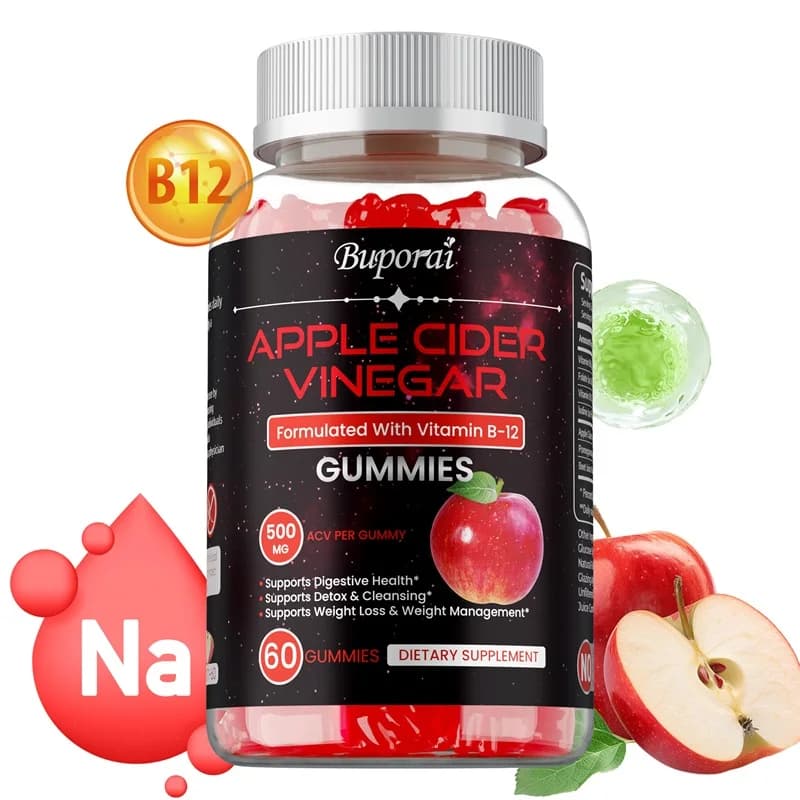 Apple sigido vinegar gumelle - Fat burning appetite suppressant Loss of healthy weight, cleanliness, vitamin supplement