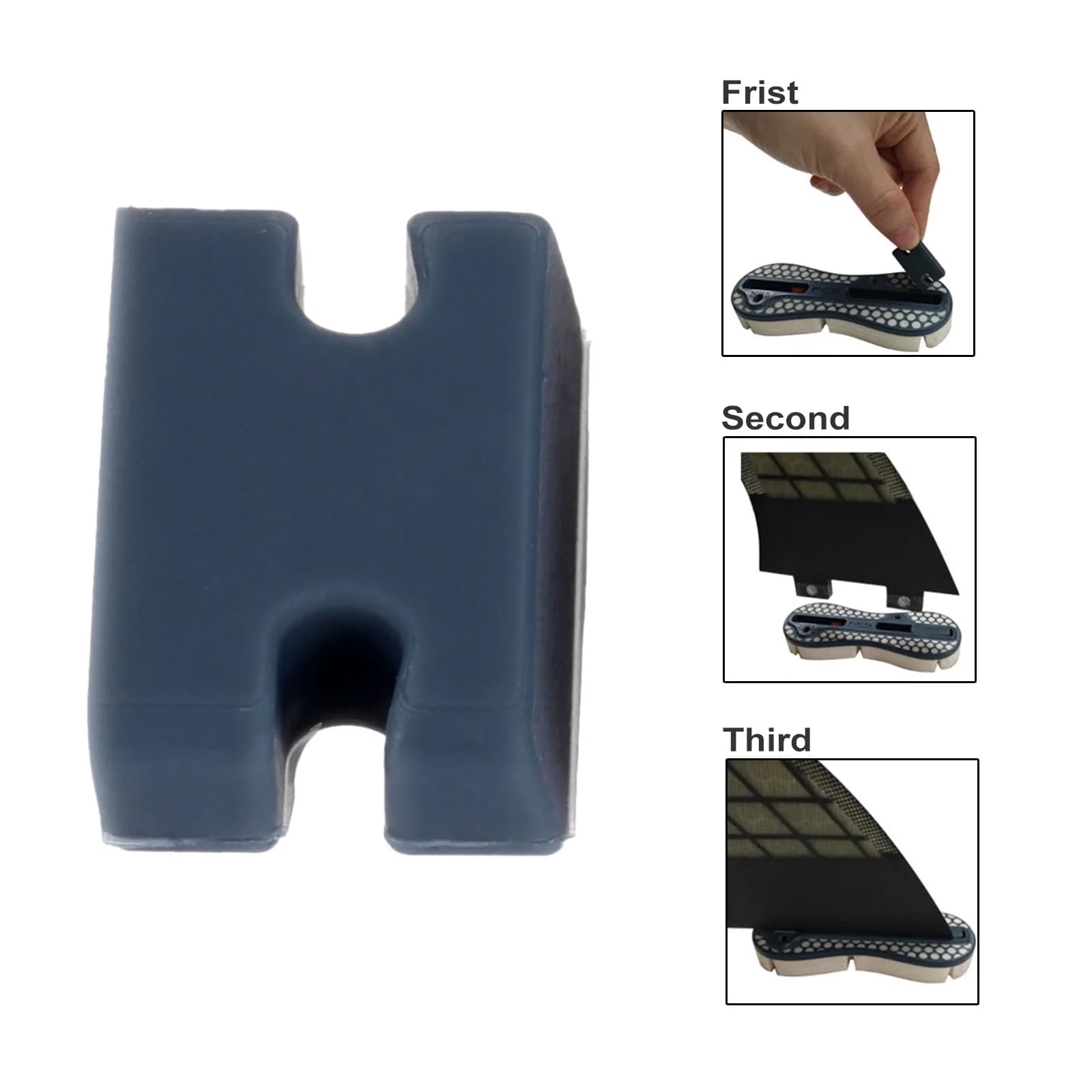 Kit di conversione per il montaggio della pinna posteriore della tavola da surf, compatibile con Fin Box, con 10 viti a gruby, accessori per il surf