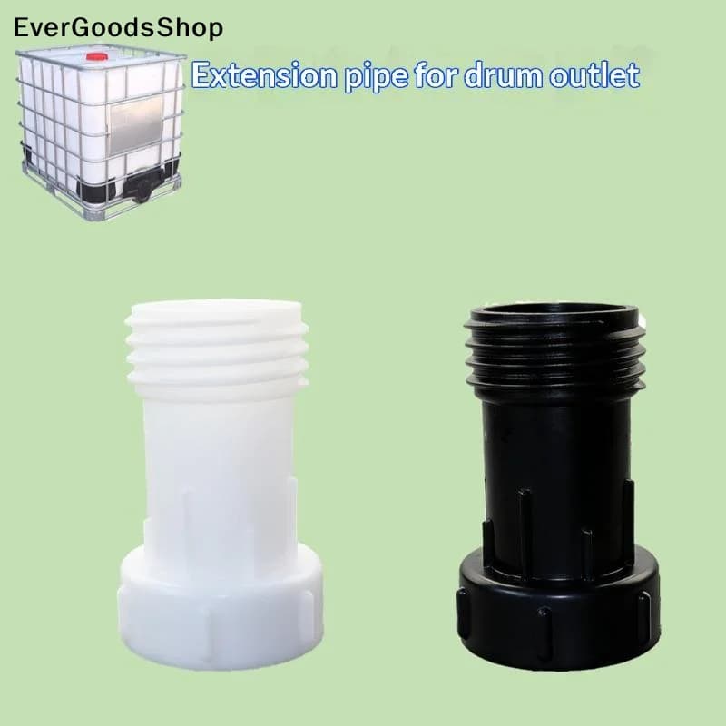 Nuovo Adattatore di Estensione per Serbatoio IBC da S60 a S60, Connettore da 2 Pollici, Raccordo per Irrigazione Giardino, Tubo di Prolunga in Plastica per Serbatoio Acqua