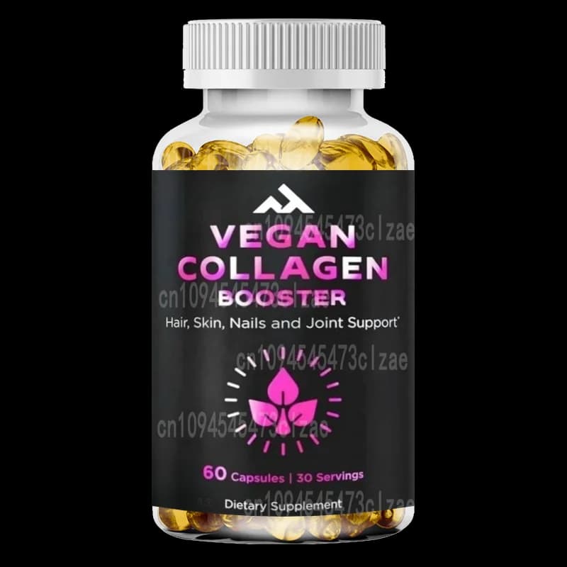 Vegetable-based collagen supplement - Supports hair, skin, nails and joints - Contains hyaluronic acid -60 capsules