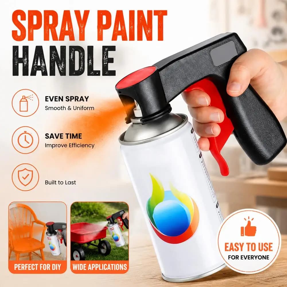 Polishing Paint Spray Gun Adaptor Instant Aerosol Trigger Handle with Full Grip Lock Universal Fit Cars Maintenance Care Tool