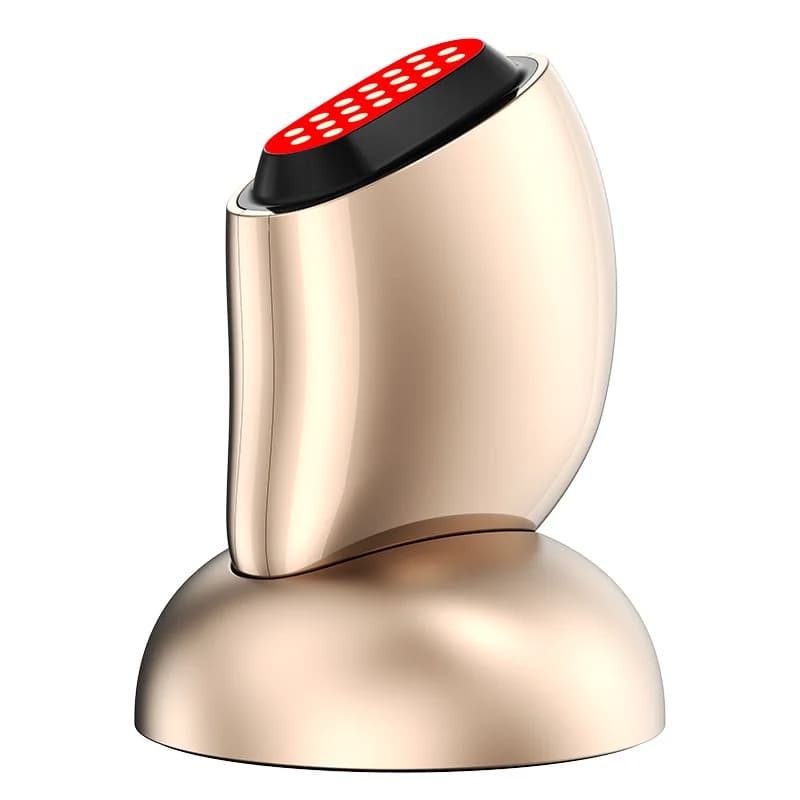 Collagen Booster At-Home RF Beauty Device - Facial Lifting & Firming with Fractional RF, EMS, and Milk Light - Multi-Action Mass