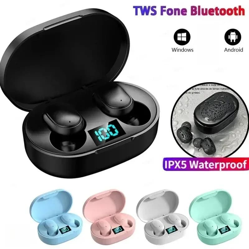 TWS E6S Wireless Bluetooth Earphones Bluetooth Headset Wireless Earbuds Noise Cancelling Earphones with Microphone Headphones