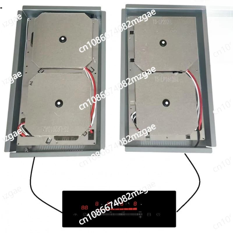 Hidden plate induction cooker for home use, multiple 1-4 flame stove integrated