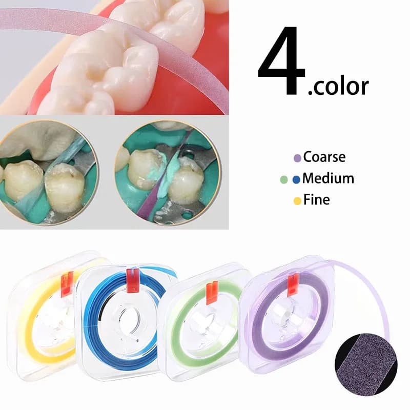 6m * 4mm/Rotol Dental Polishing Strip Round Dentist Material Resin Degregation Tooth Whitening Modeling Tooth Whitening Tool