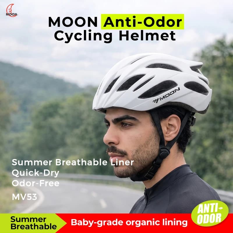 Casco da ciclismo su strada MOON InMold per adulti: costruzione PC+EPS, casco da bicicletta sportivo leggero per massimo comfort e sicurezza