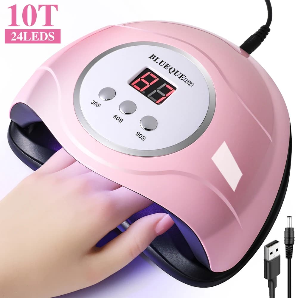 LIMEGIRL Professional Nail Lamp LED Manicure UV Lamp Nail Dryer for UV Gel Polish Drying LED UV Gel Nail Machine Smart Sensor USB Plug
