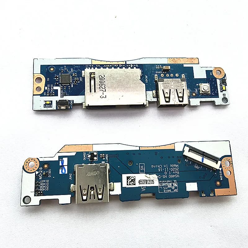 NUOVO Originale Per Lenovo Ideapad 3-14ITL6 3-15ITL6 Lettore di Schede SD USB Pulsante Interruttore Scheda Sub IO HS460 NS-D471 TESTATO BENE