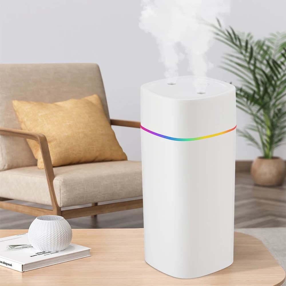 600ML Umidificatore Ricarica USB Purificatore di oli essenziali Diffusore di aromi Aromaterapia Mist Maker Luci per Home Office Car