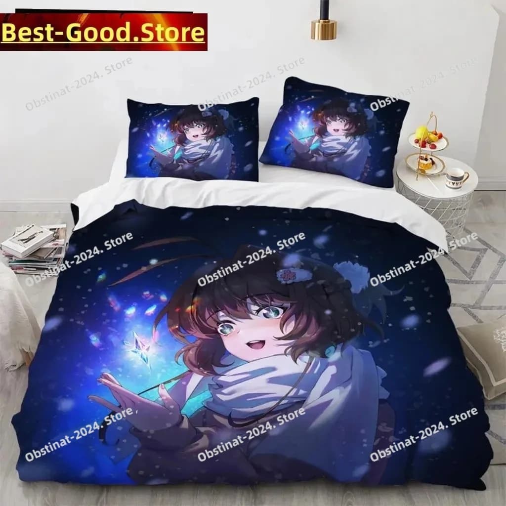 Anime Card Captor Sakura Set biancheria da letto Set letto stampato Copripiumino Lenzuolo Federa Letto Copripiumino morbido Full Queen King Size