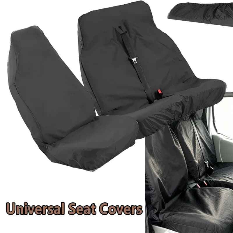 Tappetini Auto in Gomma su Misura Antiscivolo con Bordo Nero per VW Transporter T5 T6 Porta Scorrevole Camper