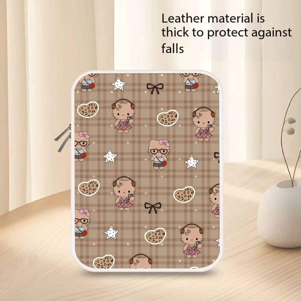 Custodia per Laptop in PU da 10, 11, 12, 13, 14, 15 Pollici con Design Hello Kitty e Kuromi, Borsa per Tablet, Custodia per MacBook, Idea Regalo