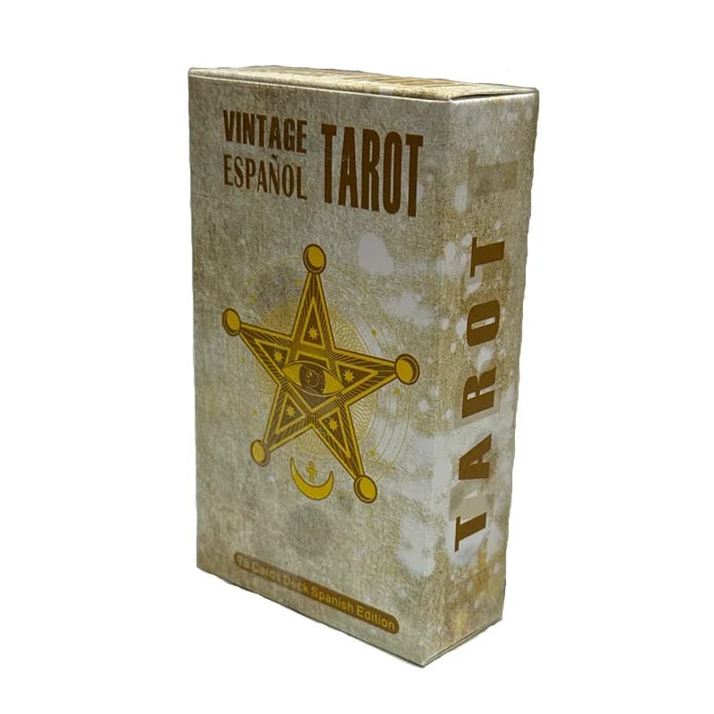 78 pezzi di tarocchi vintage in edizione spagnola, gioco da tavolo, mazzo di divinazione per principianti, mazzo Oracle