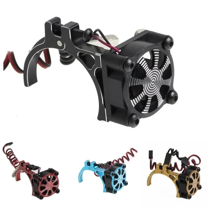 540 550 3650 3660 Ventola di raffreddamento del dissipatore di calore del motore con sensore termico per 1/8 1/10 RC Car Axial SCX10 Traxxas TRX4 Tamiya