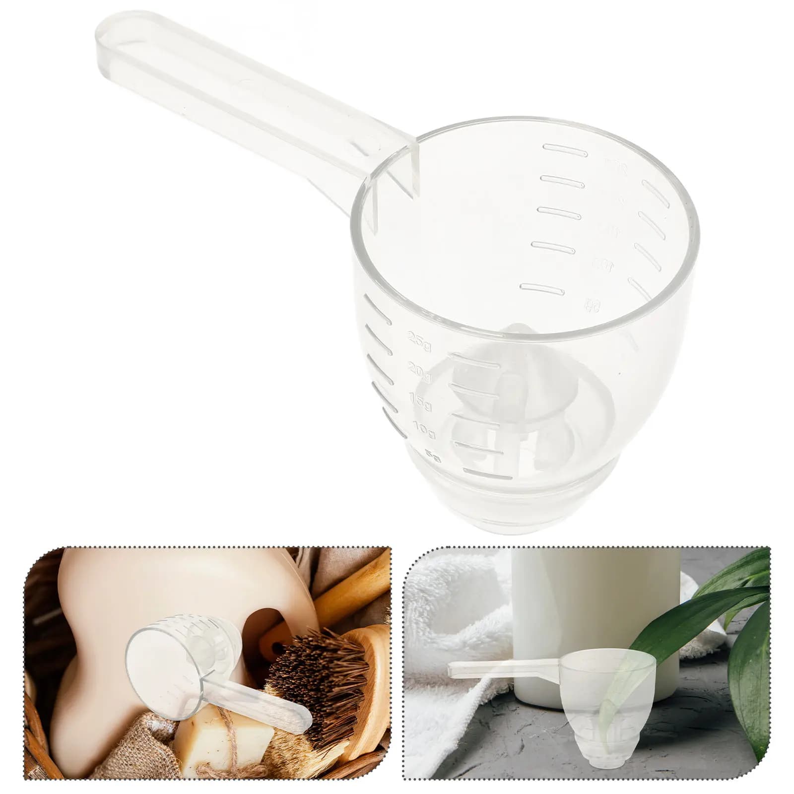 Compact Measuring Funnel with Design for Shampoo Hair Mask Transfer Protein Powder Water Bottle Filling