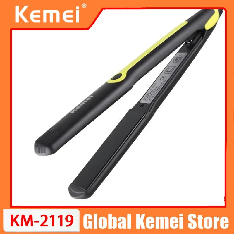 Kemei KM-2119 ceramic smoothing plate at constant temperature with negative ions, device for smoothing hair without damaging it, for women