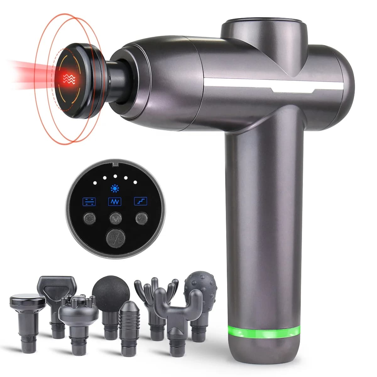 Electric Massage Gun Heater for Massage Deep Textiles, Solve Tool from Muscular Pain