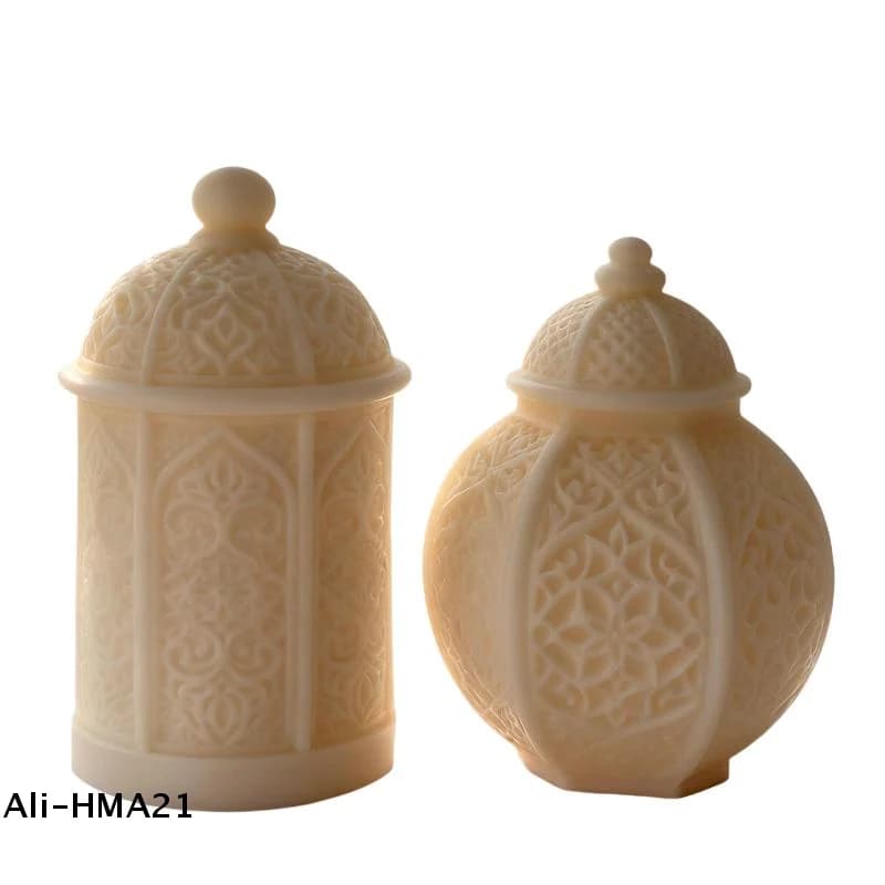 Stampo in Silicone per Cupola di Candele Fai-da-Te per Ramadan, Stampo per Candele Aromatiche Fatte a Mano, Stampo in Gesso e Resina, Accessori per la Realizzazione di Candele Ramadan
