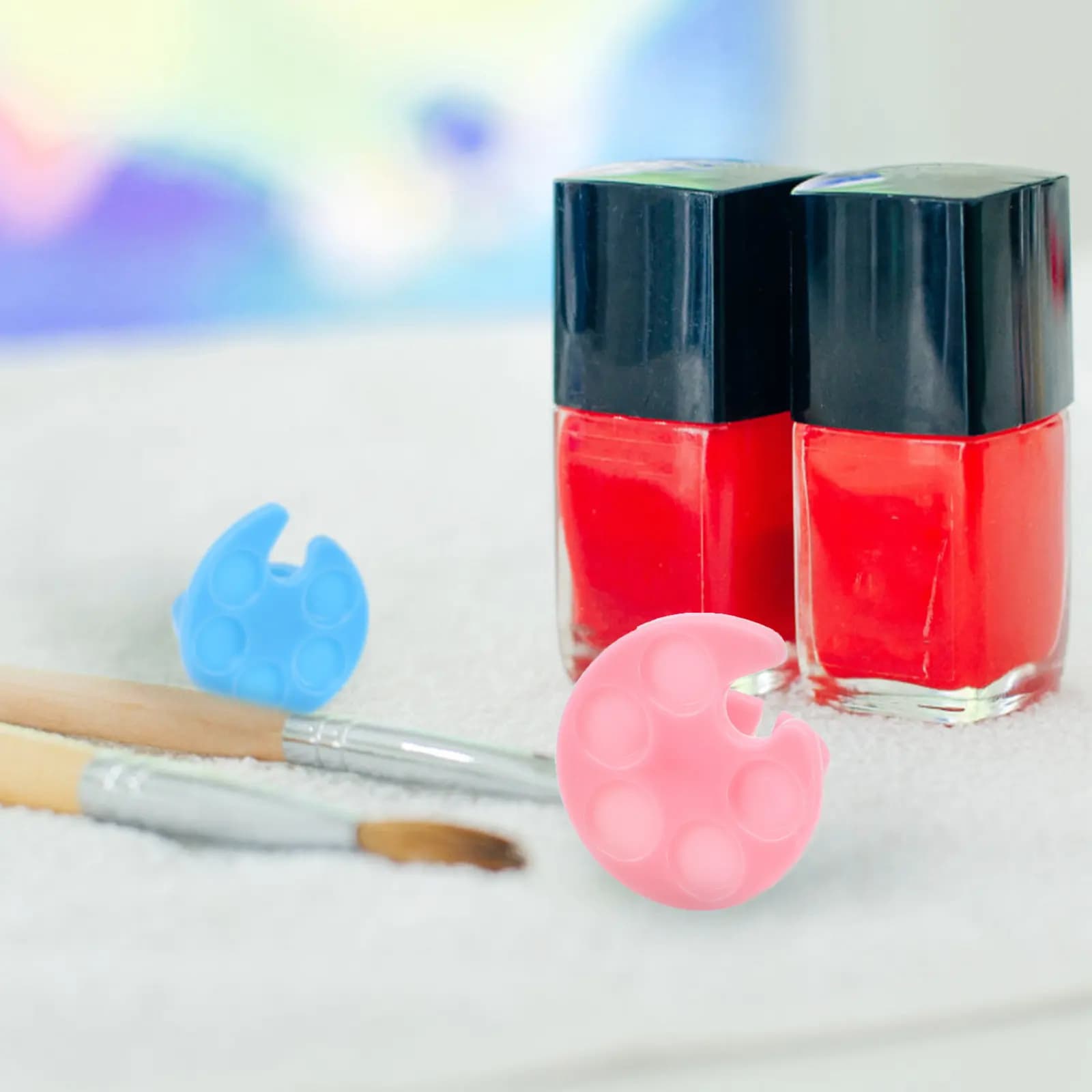 20 Pezzi Palette per Miscelazione Colori per Manicure, Vassoio Professionale per Nail Art, Piccola Piastra Leggera e Portatile per Miscelare Smalti Fai-da-Te