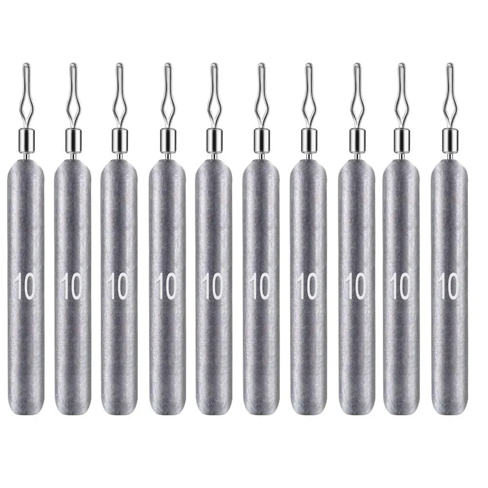 10 pz Piombo Da Pesca 3.5g 5g 7g 10g 14g 20g Drop Shot Peso Piombini Attrezzatura Da Pesca Accessori