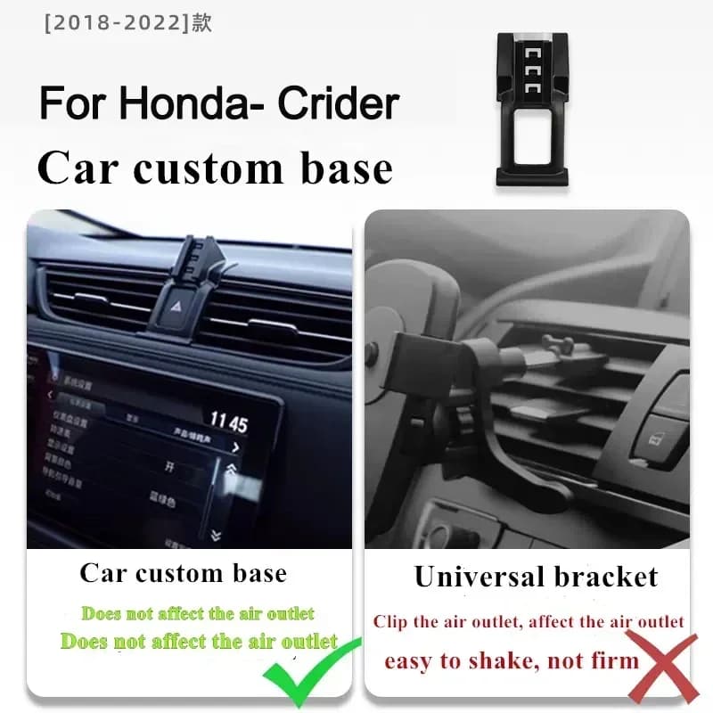 2013-2017 For Honda Crider Mobile Phones Holder Wireless Charger Car Mount Navigation Bracket GPS Support 360