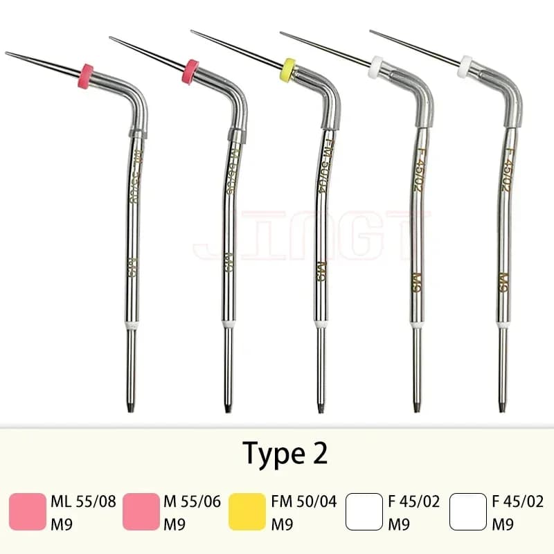 Sistema di riempimento del canale radicolare endodontico COXO: pistola per guttaperca riscaldata con 5 punte per l'obturazione