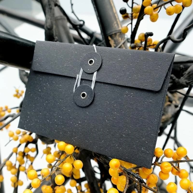 K9FC Simple Paper Envelopes Kraft String Envelope File Folder with Button & String for Everyday Use Greeting Card/Document