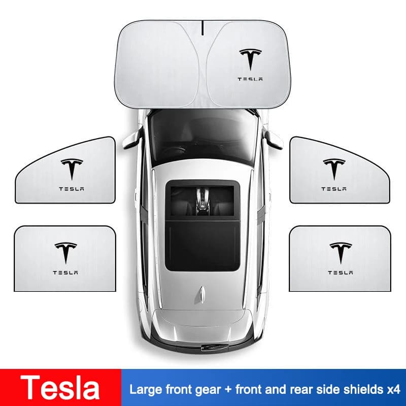 Car UV Protection Privacy Front Rear Side Windshield Window Sunshade For Tesla Model 3 Y S X Cybertruck Juguete Roadster