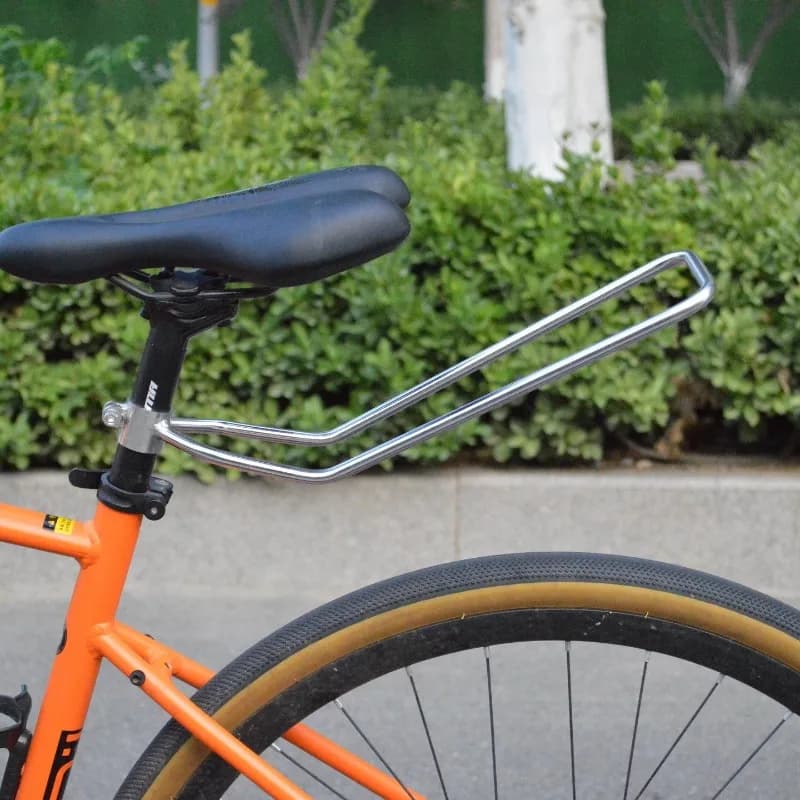 Portapacchi Posteriore per Bicicletta in Acciaio Inox 304, Stabilità di Carico Integrata, Anticorrosione, Accessori per Biciclette