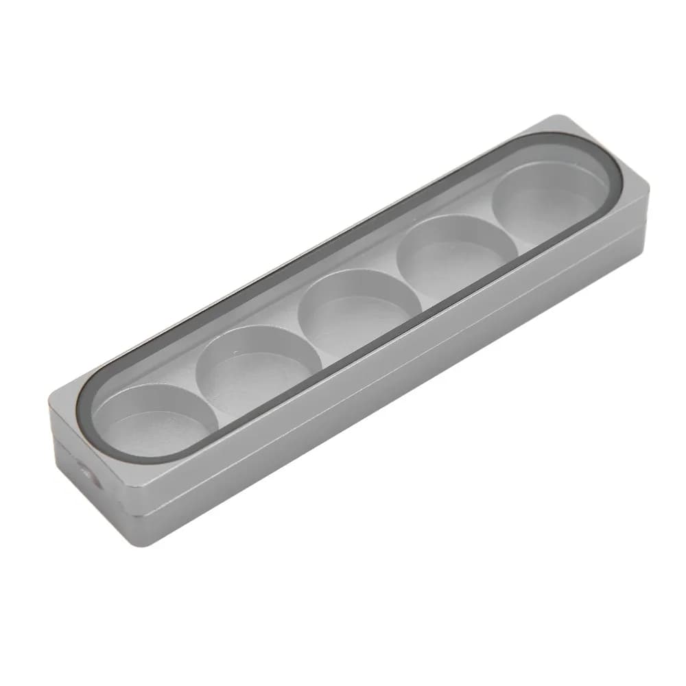 Aluminium Alloy Cue Tip Storage Box 5 Holes Portable Cue Tip Container 2 Holes 3 Holes Pool Stick Tips Box Billiards Players