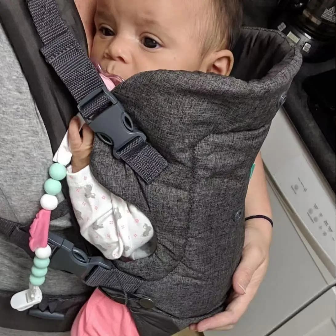 Marsupio Ergonomico 4-in-1 con Seduta Multifunzionale per Neonati e Bambini, Zaino per Viaggi all'Aperto