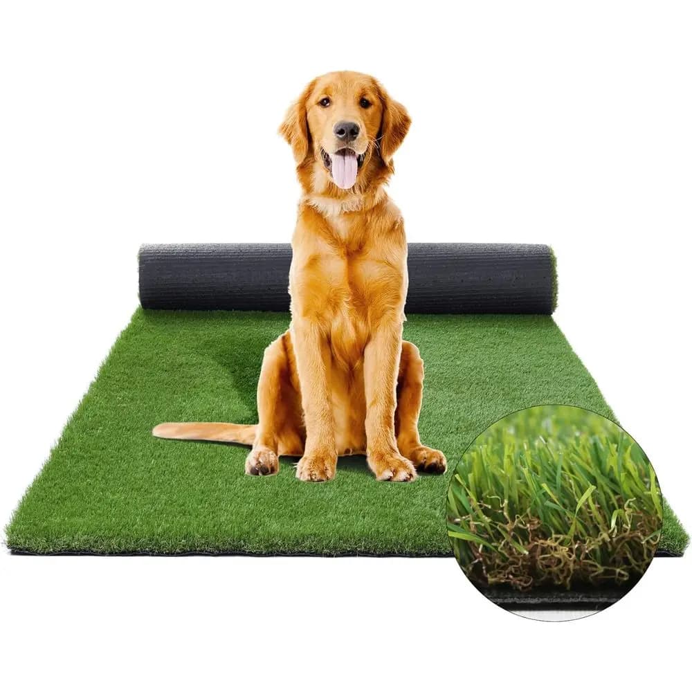 Grande tappetino in erba sintetica morbida per cani, adatto per uso interno ed esterno, 4 piedi x 6 piedi