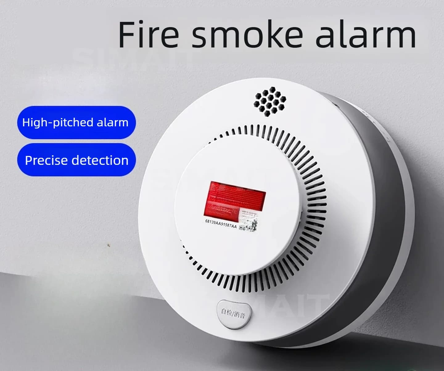 Rilevatore di Fumo Intelligente, Sensore di Allarme Incendio Indipendente, Rilevatore di Fumo Domestico