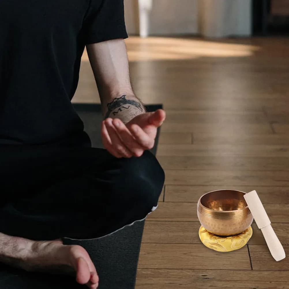 1Pcs Singing Bowl Cushion Cotton Gasket for Tibetan Bowls 9-11Cm Fine Workmanship Yoga Meditation Sound Enhancement Mat