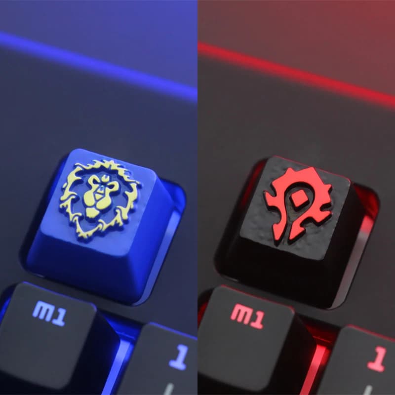 Keystone Artisan Keycap per tastiera meccanica WOW World of Warcraft Game Theme zinco lega di alluminio gioco personalizzato PC